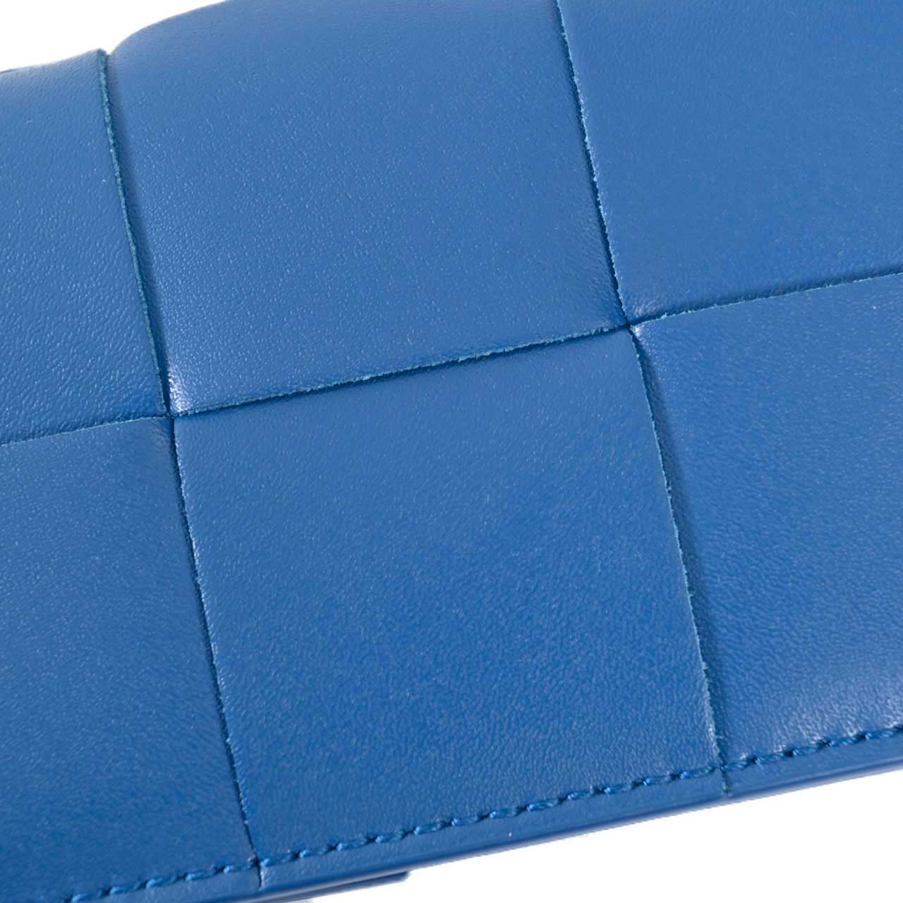 ★ボッテガ ヴェネタ BOTTEGA VENETA 名刺入れ 748053 VBWD2 4424 ブルー メンズ