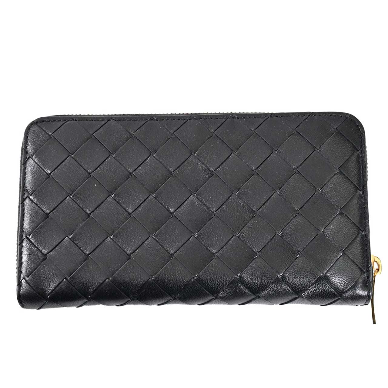 ★ボッテガ ヴェネタ BOTTEGA VENETA ラウンドファスナー長財布 742332 VCPP2 8425 ブラック メンズ