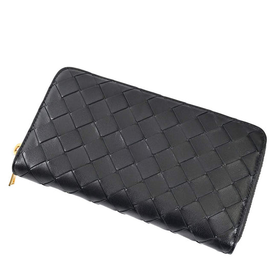 ★ボッテガ ヴェネタ BOTTEGA VENETA ラウンドファスナー長財布 742332 VCPP2 8425 ブラック メンズ