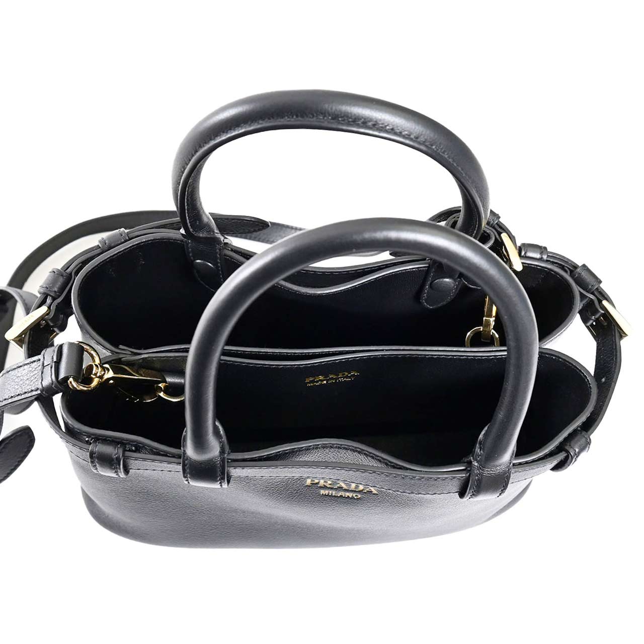 ★プラダ PRADA ショルダーバッグ 1BA418 2CYS F0002 ブラック レディース