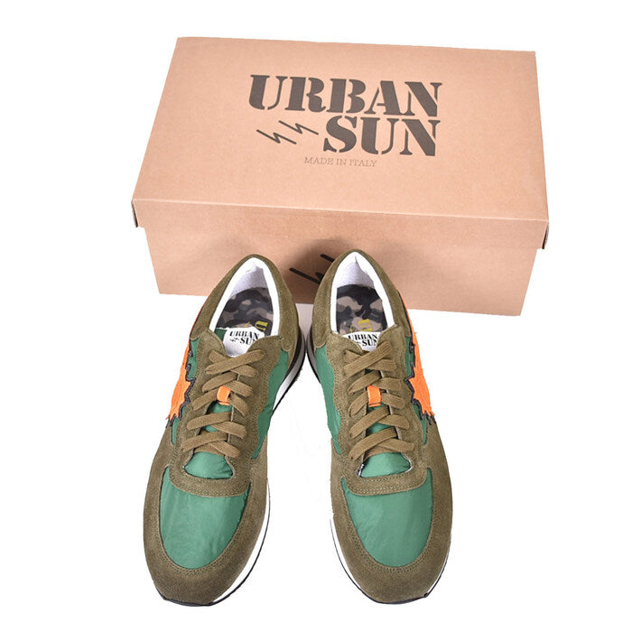 アーバンサン ローカットスニーカー URBAN SUN ALAIN 102 グリーン メンズ