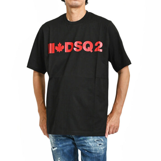 ディースクエアード 半袖 Tシャツ DSQUARED2 S74GD0568 S22427 900 ブラック メンズ