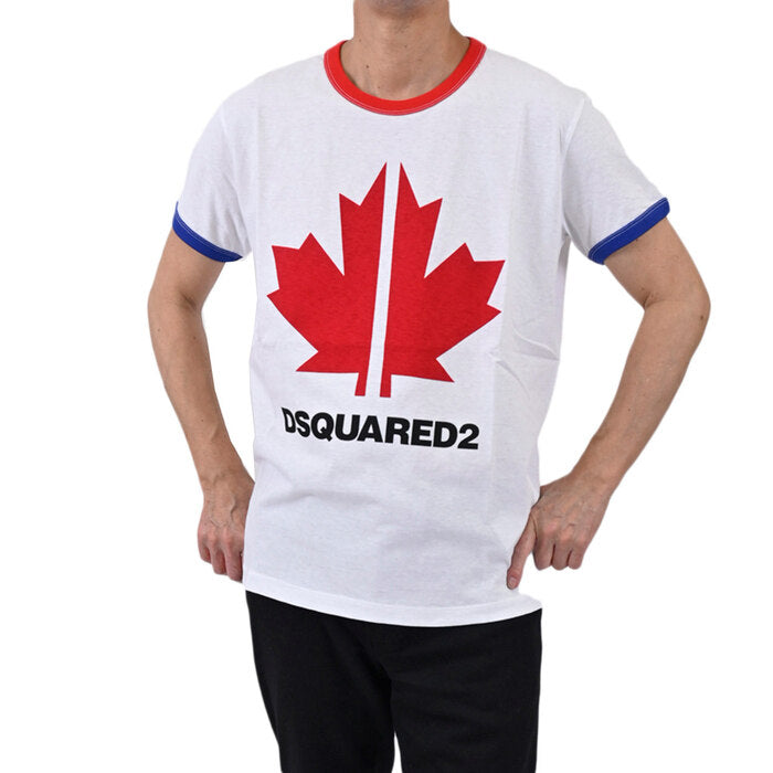 ディースクエアード 半袖 Tシャツ DSQUARED2 S74GD0695 S22507 T-shirt VERY VERY DAN FIT Stampa ホワイト