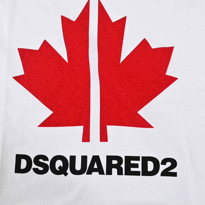 ディースクエアード 半袖 Tシャツ DSQUARED2 S74GD0695 S22507 T-shirt VERY VERY DAN FIT Stampa ホワイト