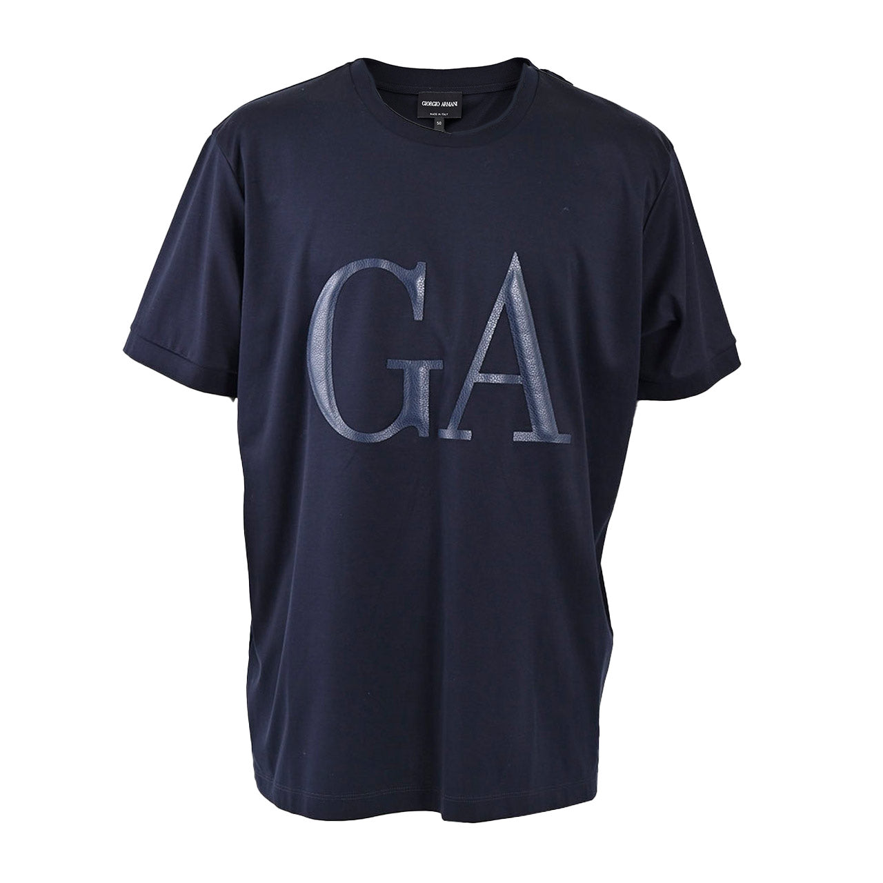 ジョルジオ アルマーニ GAロゴTシャツ GIORGIO ARMANI 3KSM78 SJXDZUBUV ネイビー メンズ