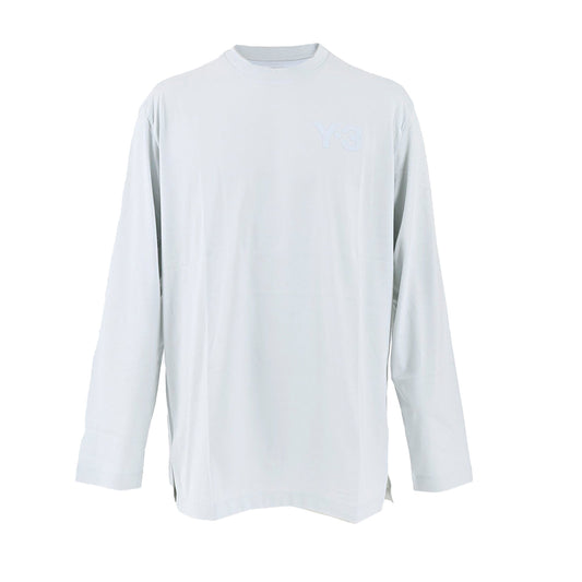 ワイスリー Y-3 長袖Tシャツ HB3489 M CLASSIC CHEST LOGO LS TEE ブルー 2021AW