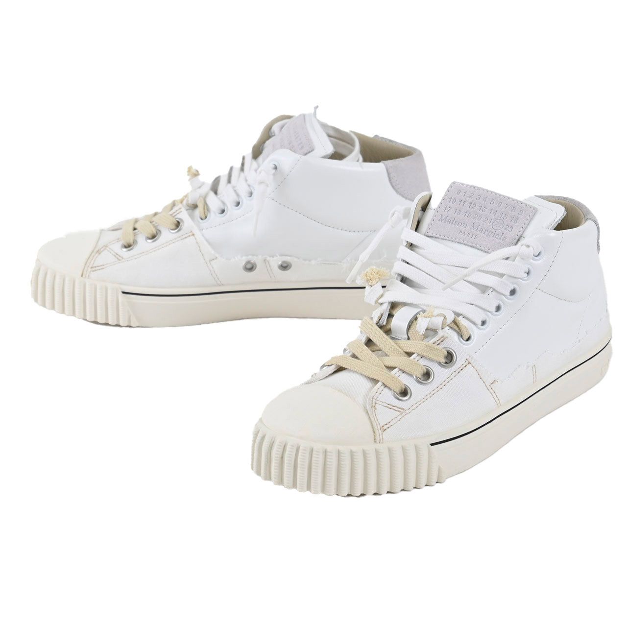 メゾンマルジェラ Maison Margiela レザースニーカー S57WS0390 H8548 ホワイト 2021AW  メンズ