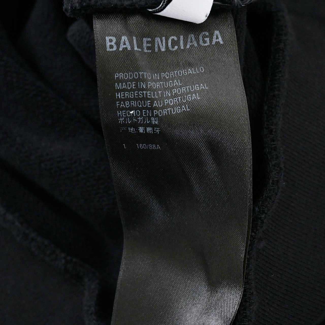 バレンシアガ BALENCIAGA パーカー 675003 TLVB4 9034 ブラック 2022SS レディース