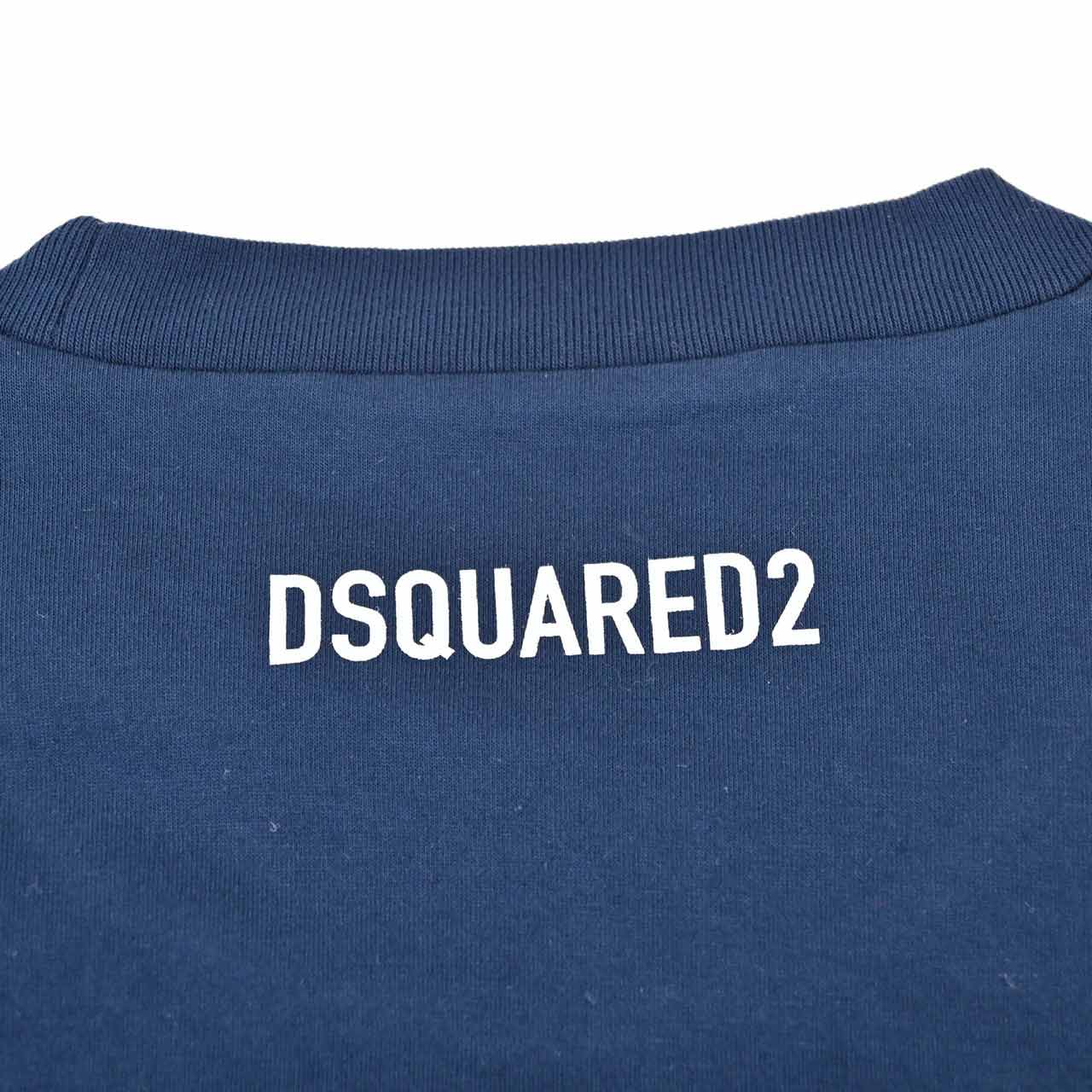 ディースクエアード DSQUARED2 クルーネック半袖Ｔシャツ S71GD1070 S23009 478 ネイビー 2022年春夏新作 メンズ