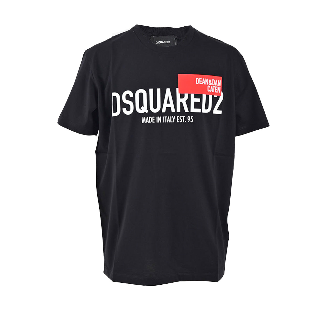 ディースクエアード DSQUARED2 クルーネック半袖Ｔシャツ S71GD1021 900 ブラック 2022年春夏  メンズ