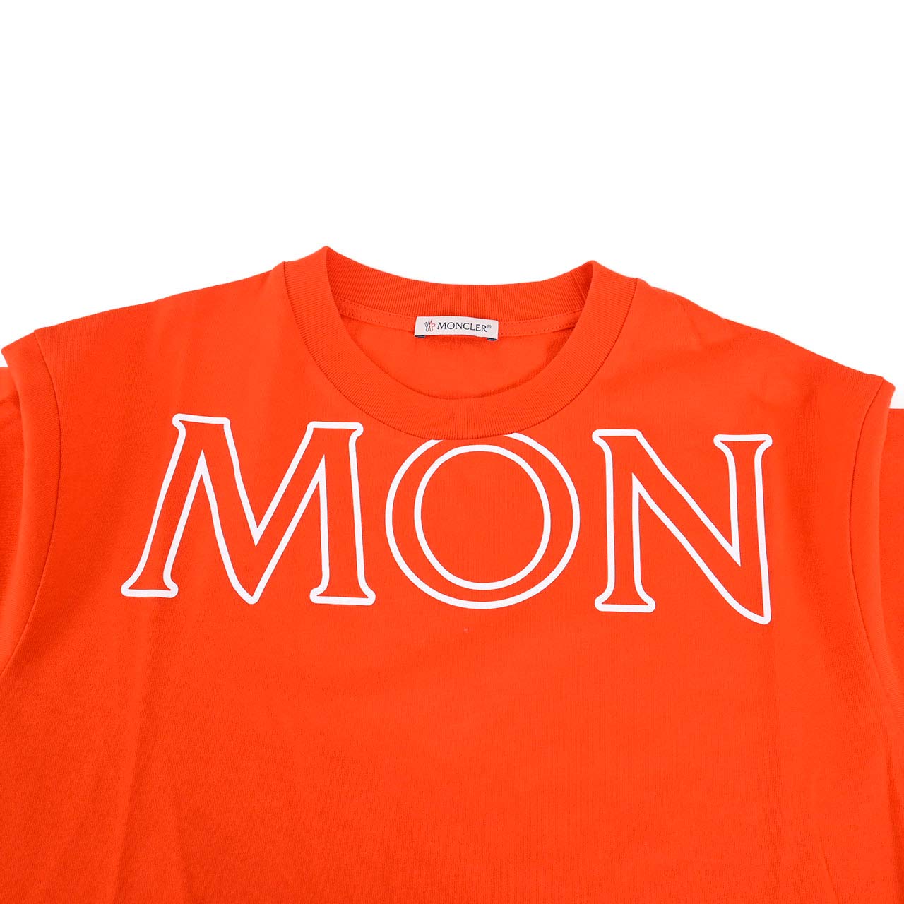 モンクレール MONCLER 半袖Tシャツ 8C000 22 829HP 365 オレンジ 2022年秋冬 レディース