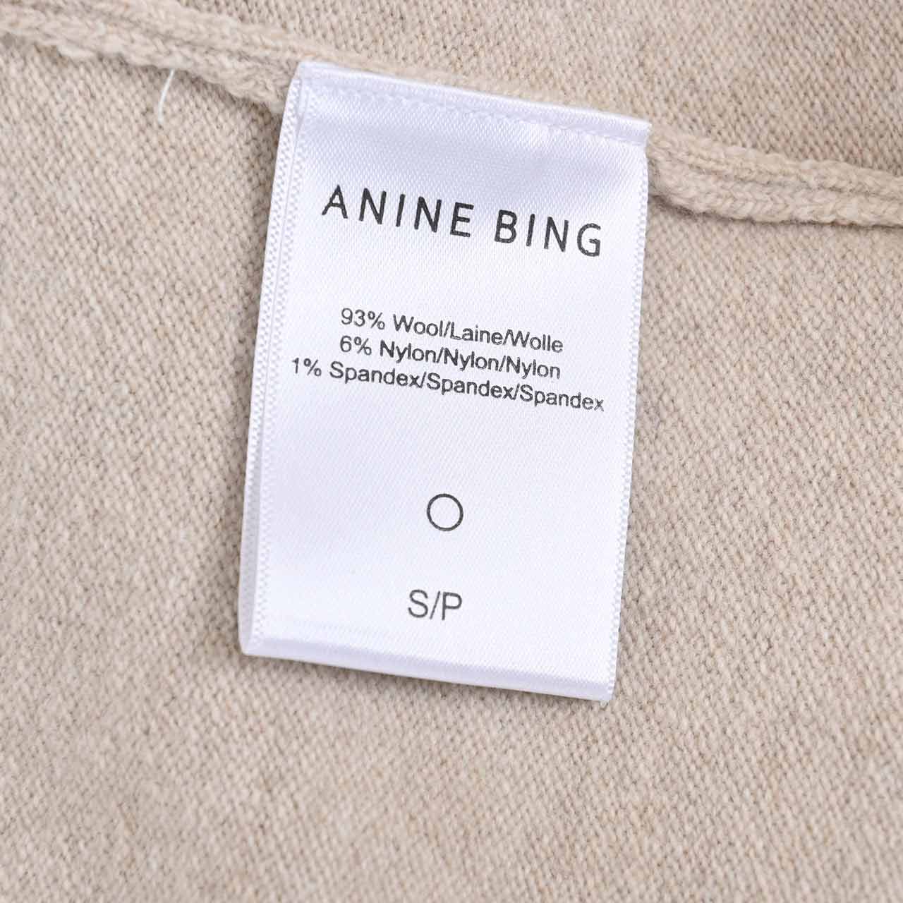 アニン ビン ANINE BING カーディガン A-09-3258 150 ベージュ 2022AW レディース