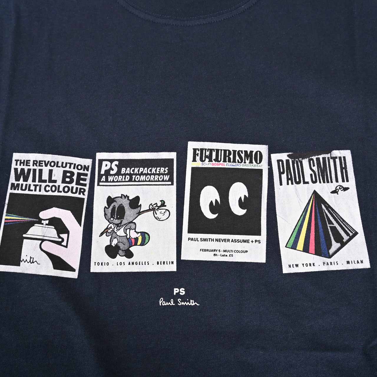 ピーエス　ポール・スミス PS Paul Smith Tシャツ M2R 010R JP3434 49 ネイビー 2022AW メンズ