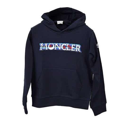 モンクレール MONCLER スウェットパーカー 8G000 28 809AG 778 ネイビー 2023SS  レディース