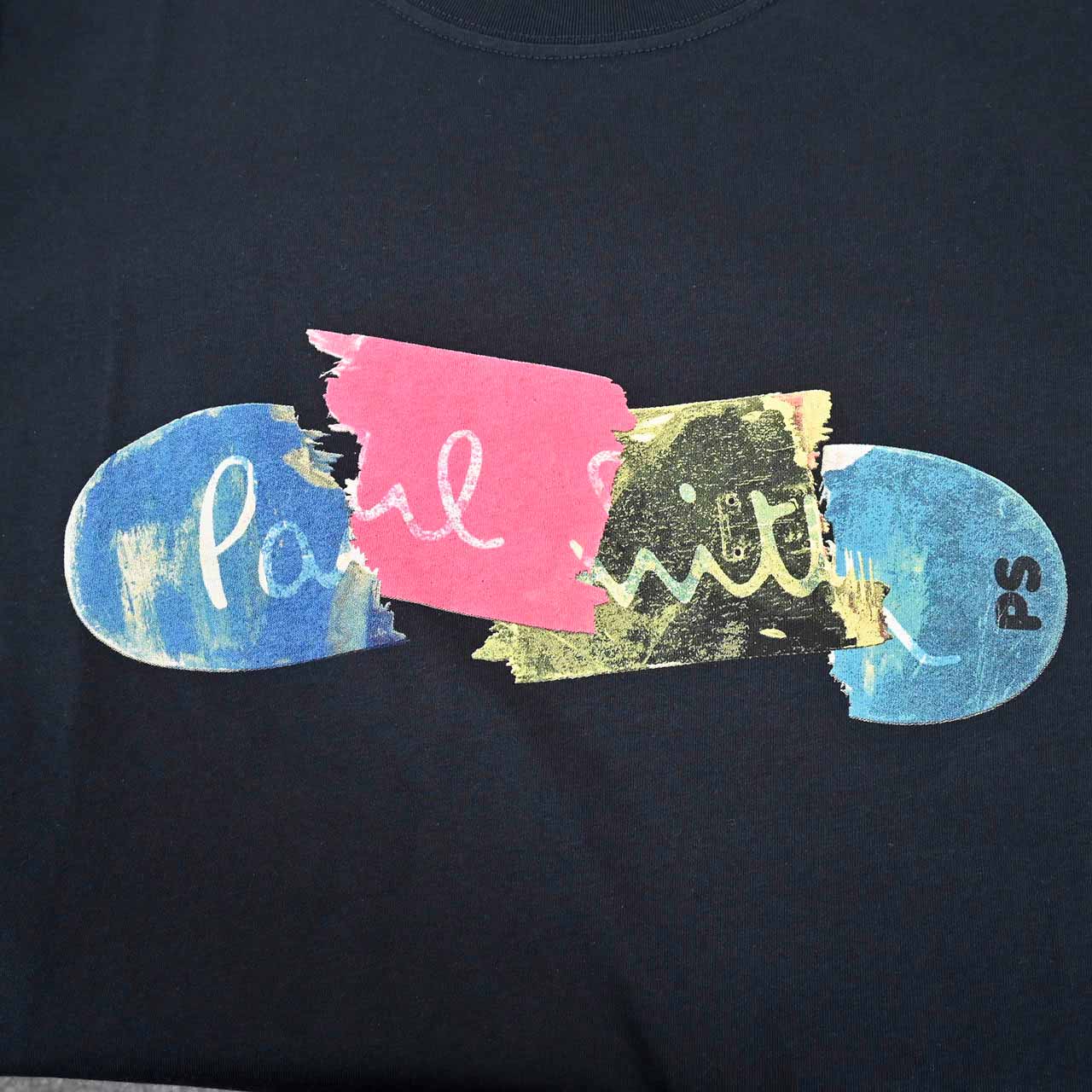 ポールスミス PAUL SMITH Tシャツ regular BROKEN BOARD M2R 011R KP3822 49 ネイビー 2023SS メンズ