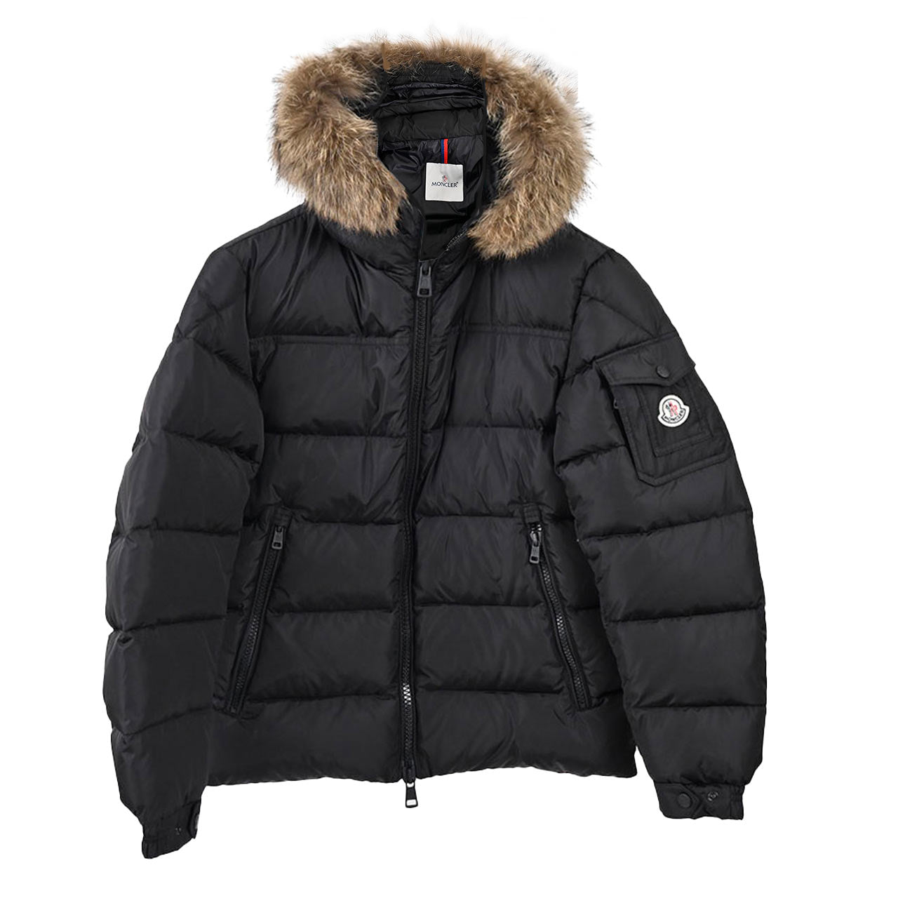 ★モンクレール MONCLER ダウンジャケット MARQUE 999 ブラック 年秋冬 メンズ