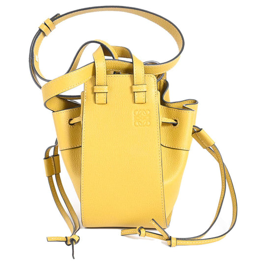 ★ロエベ LOEWE ショルダーバッグ ハンモック ドローストリングバッグ ミニ A538V07X10 8110 イエロー 2023SS  レディース