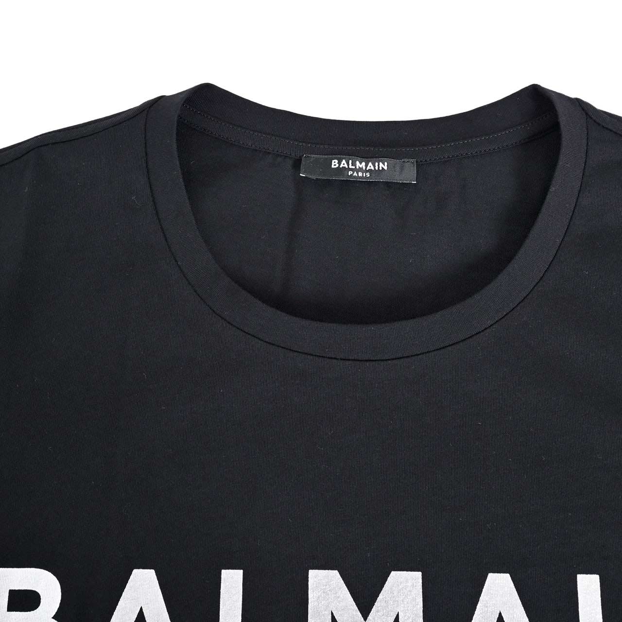 バルマン BALMAIN Tシャツ AH1EF000 BB29 EAC ブラック 2023SS メンズ