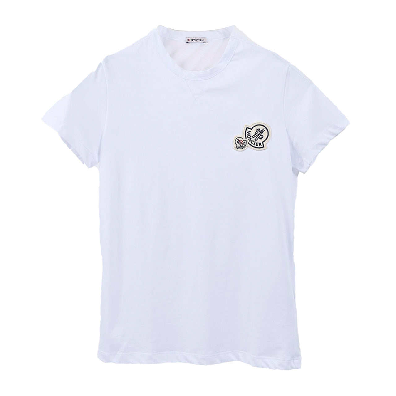 モンクレール MONCLER Tシャツ 8C00038 8390Y 001 ホワイト 2023年春夏 メンズ