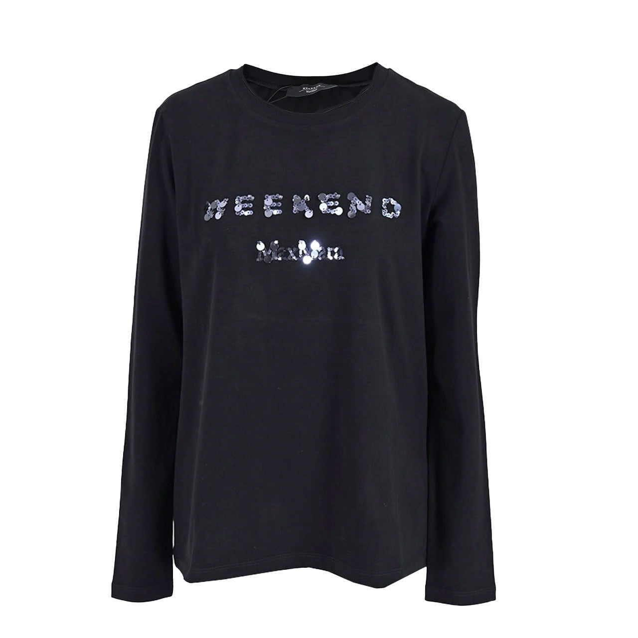 ウィークエンド マックスマーラ WEEKEND MAX MARA クルーネック長袖Ｔシャツ SIAMESE 594604336 12 ブラック 2023年秋冬 レディース