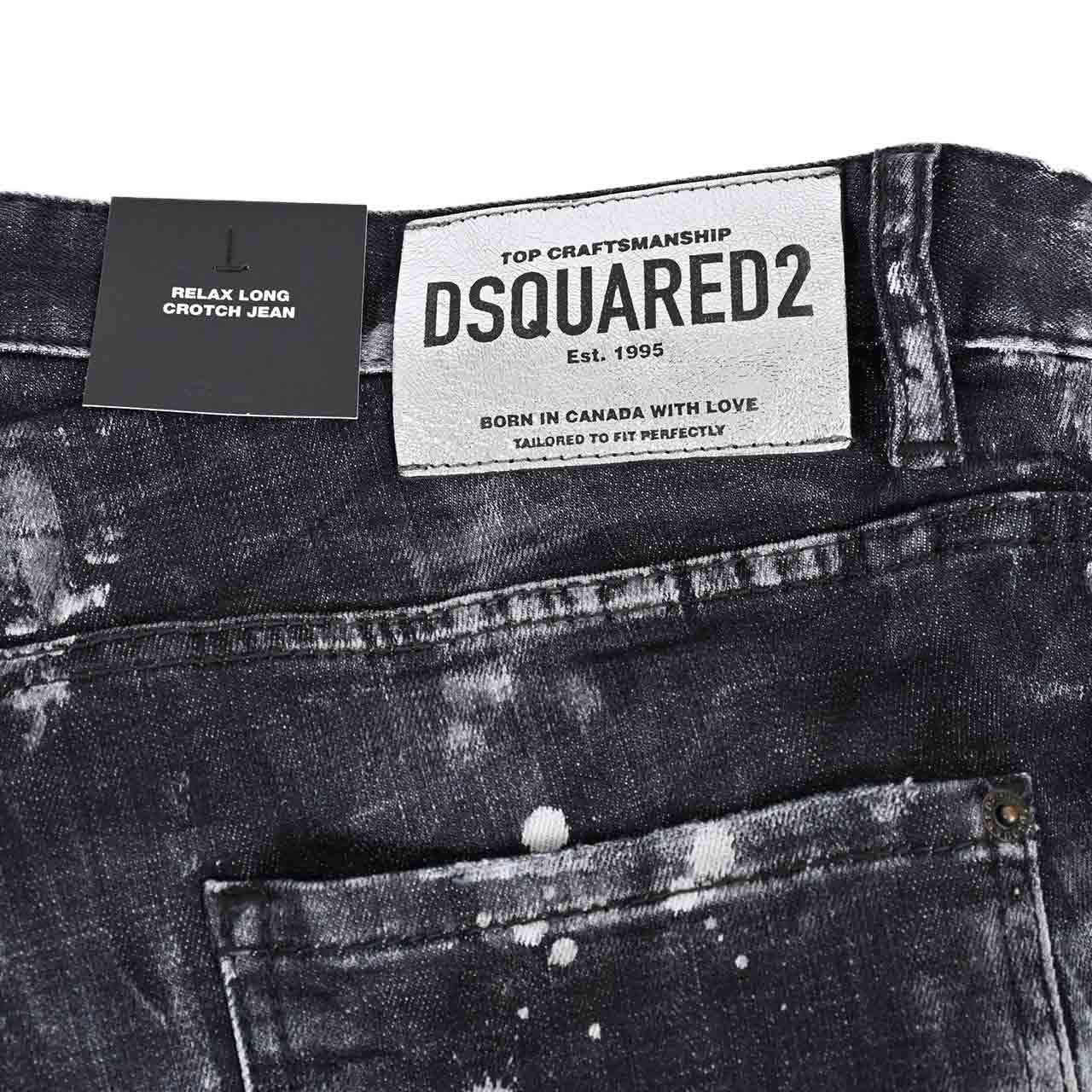 ディースクエアード DSQUARED2 ジーンズ S71LB1284 S30357 900 ブラック 2023年秋冬 メンズ