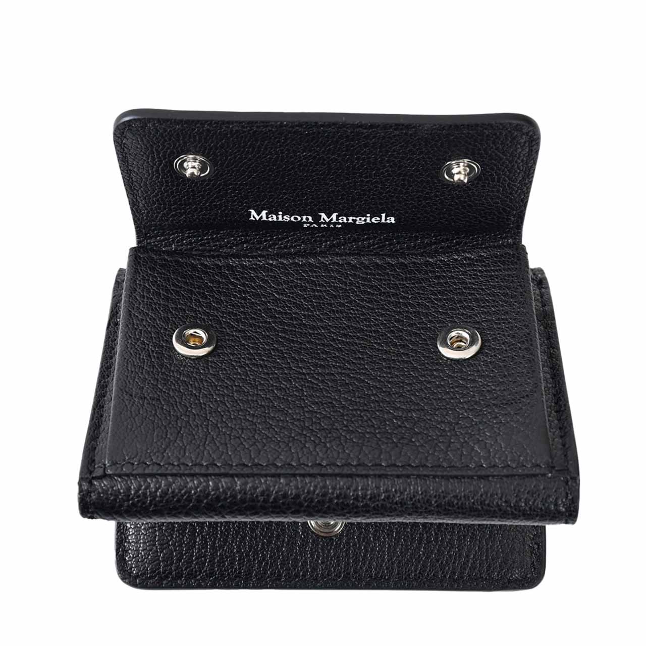 ★メゾン マルジェラ Maison Margiela 三つ折り財布 SA3UI0012 P4806 T8013 ブラック 2023年秋冬 メンズ