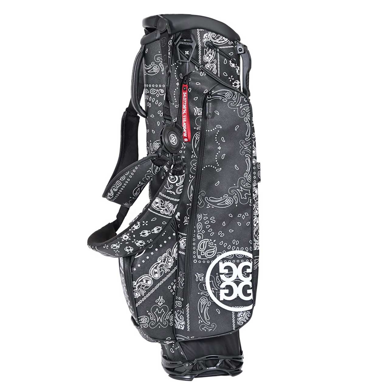 ジーフォア G FORE ゴルフバッグ BANDANA KILLER LUXE G4AS23A23 ONYX ブラック 2023AW メンズ