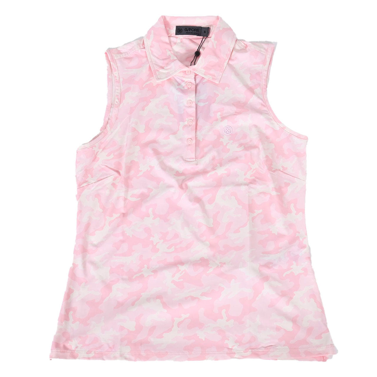 ジーフォア G FORE ポロシャツ PINK CAMO COOLING G4LF23K861D CAMEO ピンク 2023AW レディース