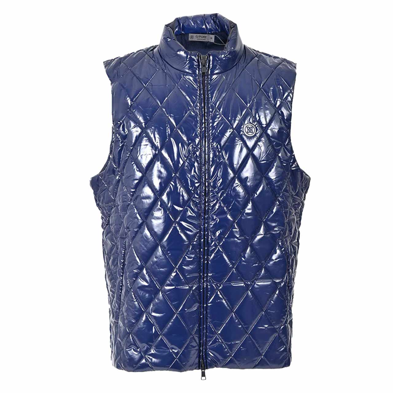 ジーフォア G FORE ベスト SLIM FIT PUFFER G4MA23O50 TWILIGHT ネイビー 2023AW メンズ