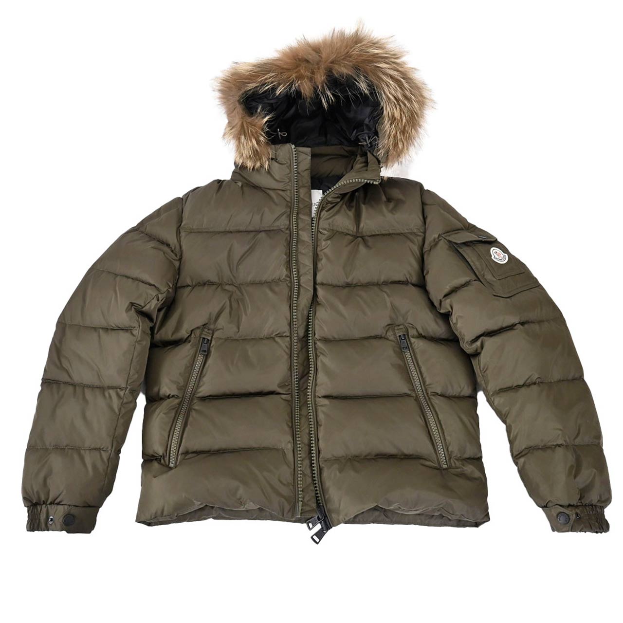 ★モンクレール MONCLER ダウンジャケット MARQUE 256 グリーン 年秋冬 メンズ