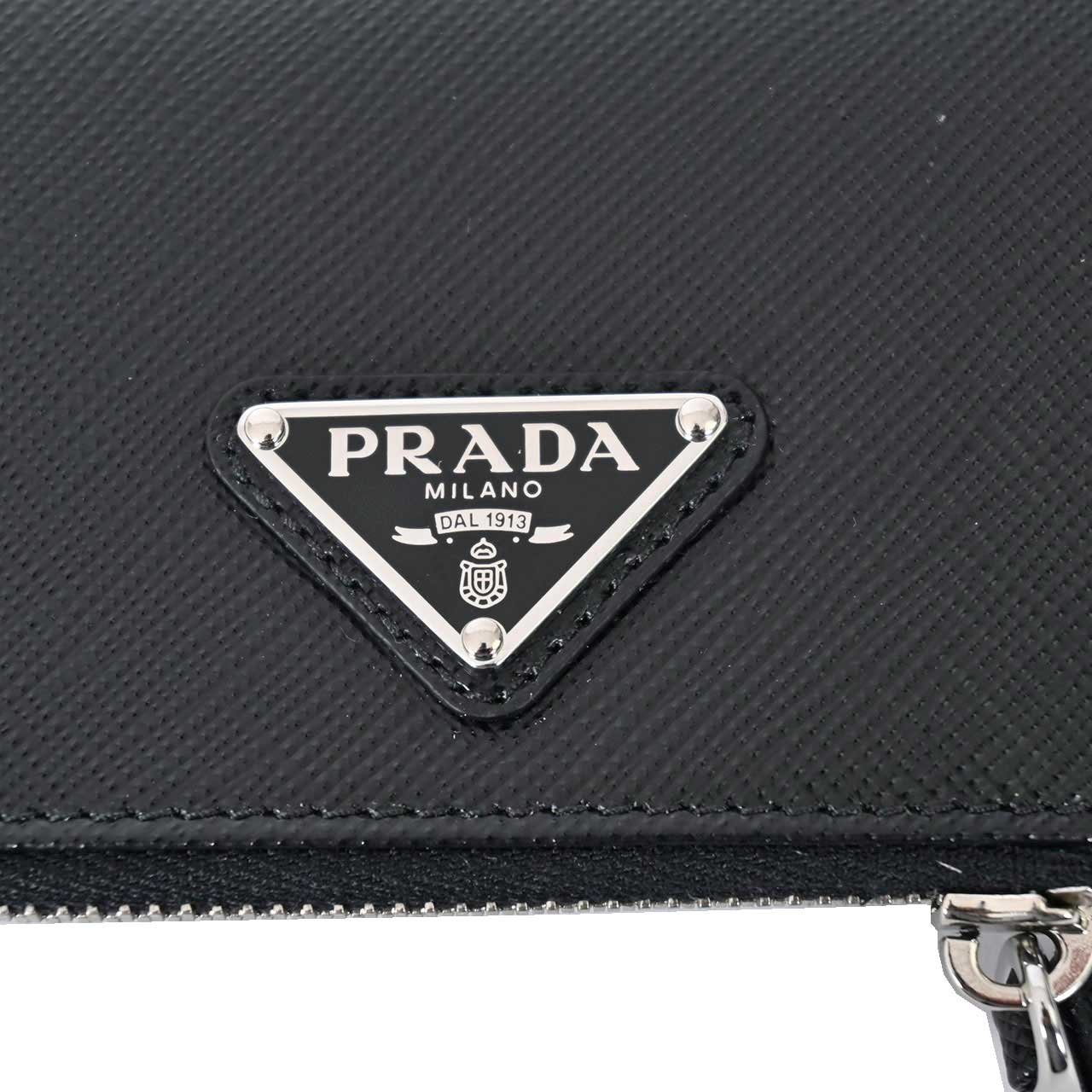 ★プラダ PRADA カードケース 名刺入れ 2MC085 F0002 ブラック 年秋冬 メンズ