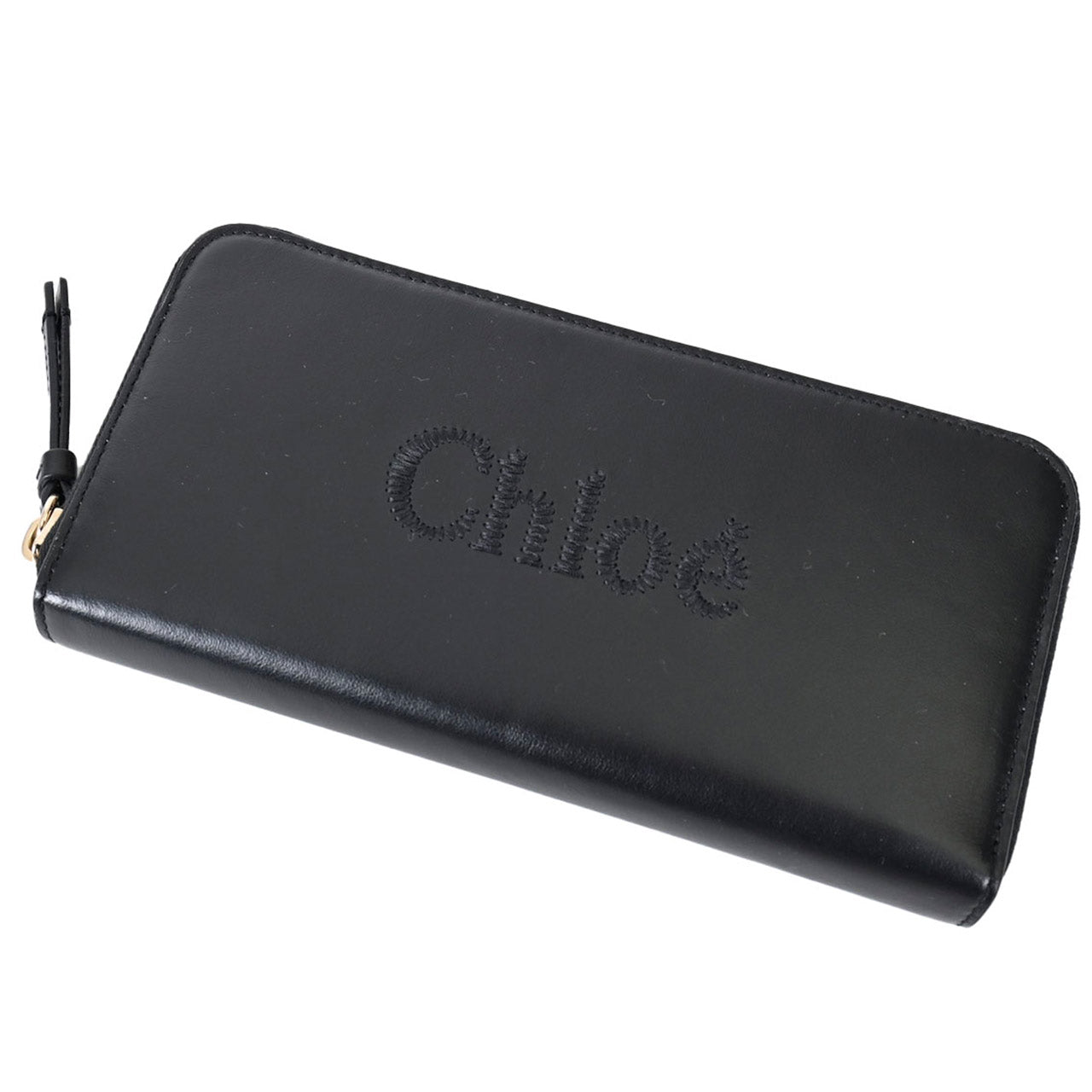 クロエ CHLOE ラウンドファスナー長財布 CHC23AP970I10 001 ブラック 2023AW レディース