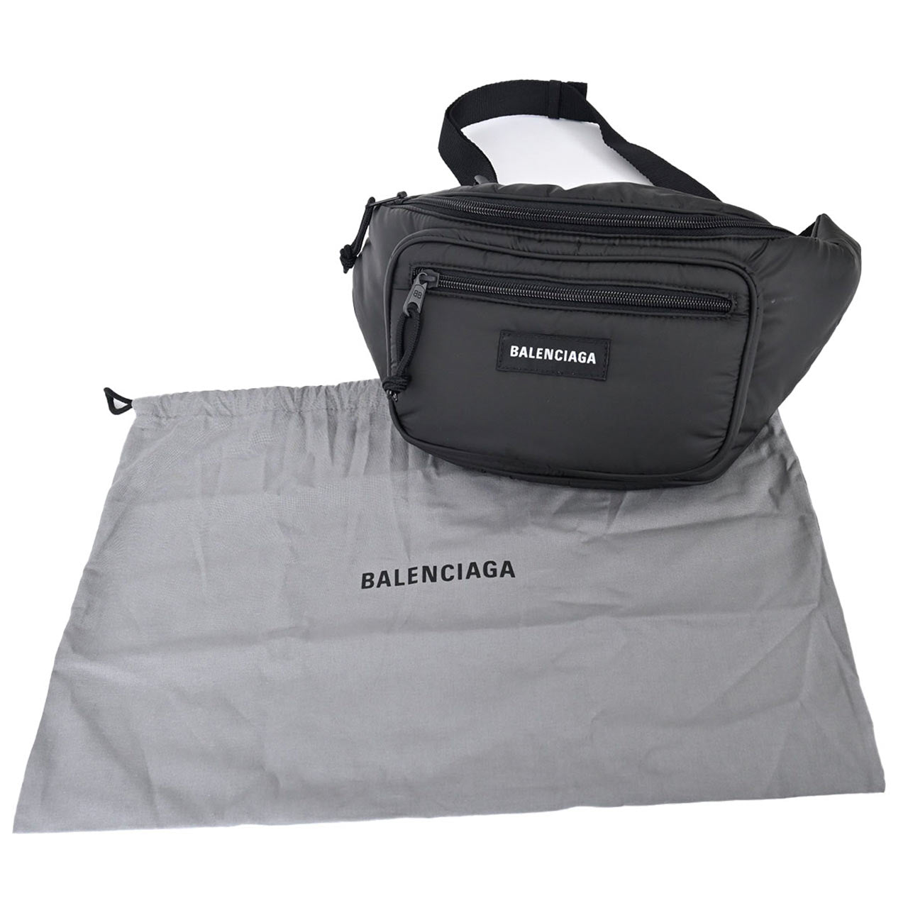 ★バレンシアガ BALENCIAGA ウエストバッグ 482389 1000 ブラック  メンズ