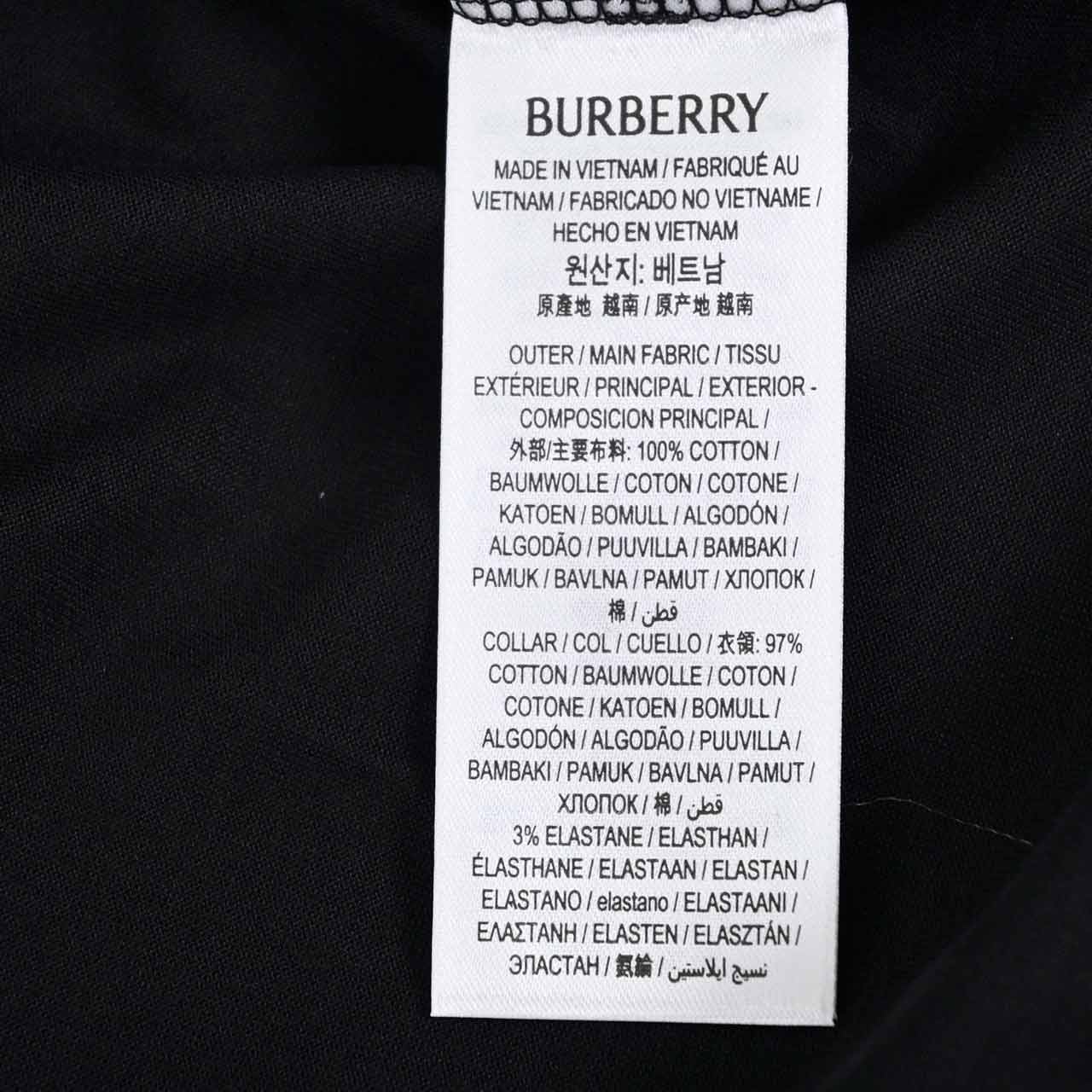 ★バーバリー BURBERRY Tシャツ 8080324 EX 8055251 ブラック 年秋冬 レディース