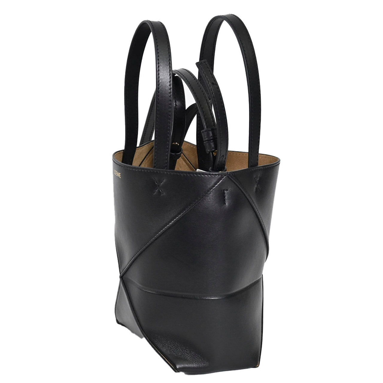 ★ロエベ LOEWE トートバッグ PUZZLE FOLD TOTE MINI A657V25X01 1100 ブラック 2024SS レディース