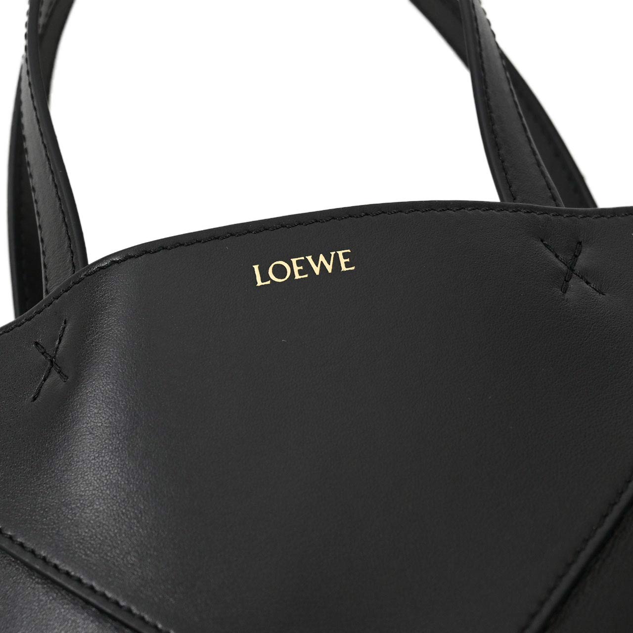 ★ロエベ LOEWE トートバッグ PUZZLE FOLD TOTE MINI A657V25X01 1100 ブラック 2024SS レディース