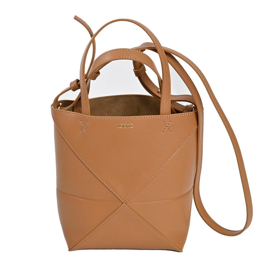 ★ロエベ LOEWE トートバッグ PUZZLE FOLD TOTE MINI A657V25X01 2586 ブラウン 2024SS レディース