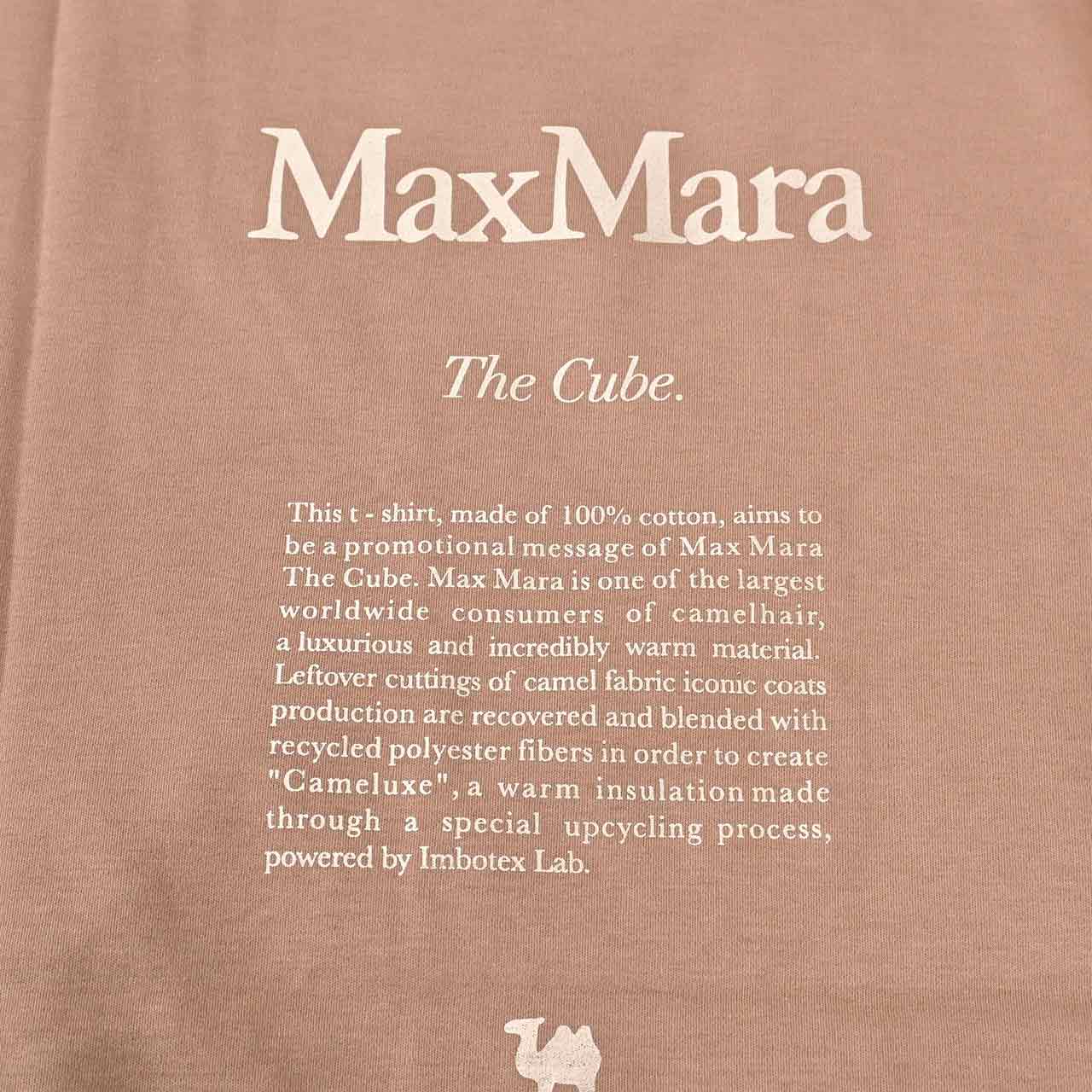 ★エス マックスマーラ S MAX MARA Tシャツ QUIETO 24199710116 003 ブラウン 2024SS レディース