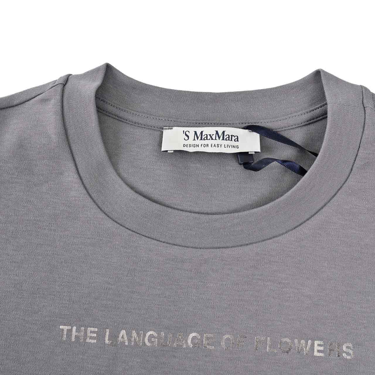 ★エス マックスマーラ S MAX MARA Tシャツ QUIETO 24199710116 012 グレー 2024SS レディース